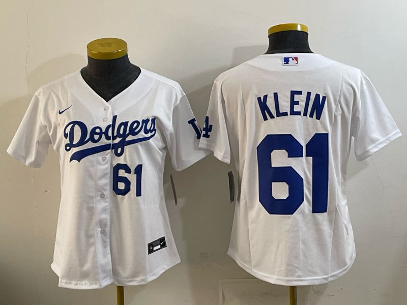 Women 2025 Nike Toronto Blue Jays #61 Klein White Game MLB Jersey 02->women mlb jersey->Women Jersey